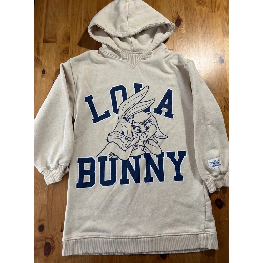 Girls' ZARA Lola Bunny Hoodie Dress Size‎ 10